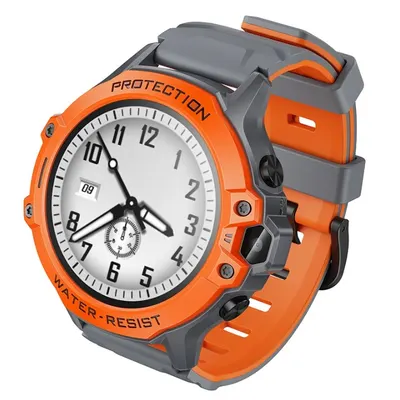 Smart Watch Y107 HOCO, Copii, Apeluri video si Localizare GPS, Ecran 1.28”, NanoSim 4G, Curea sport, Portocaliu Engros
