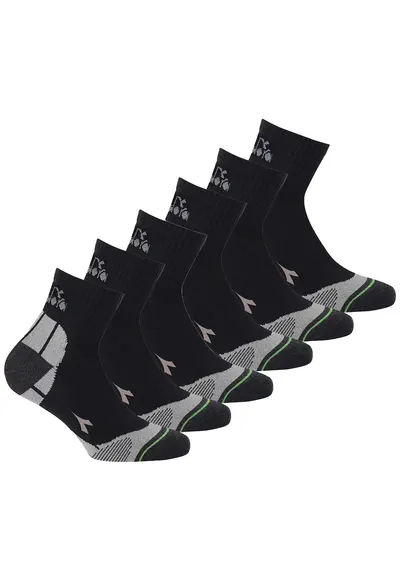 Set de sosete scurte unisex - 6 perechi - Negru