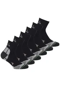 Set de sosete scurte unisex - 6 perechi - Negru
