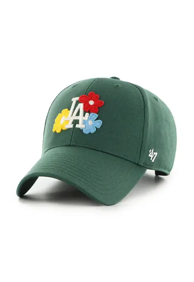 ’47 - Sapca de bumbac Los Angeles Dodgers - Galben/Verde smarald/Albastru