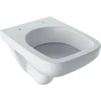 Vas wc suspendat dreptunghiular alb Geberit Selvona Compact, cu spalare verticala