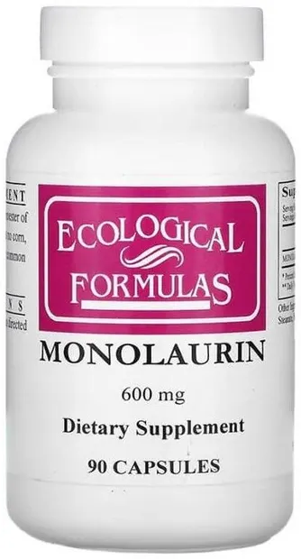 Monolaurine, 600 mg, 90 capsules , Ecological Formulas