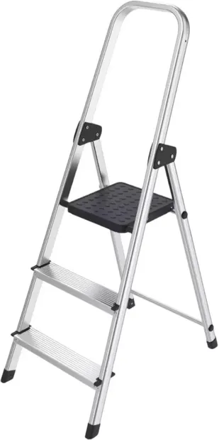 Scară de uz casnic din aluminiu MMS - 2+1 trepte, până la 150 kg