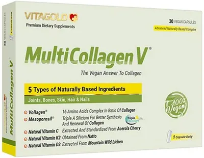 Multicollagen V, 30 vegan capsule, Vitagold