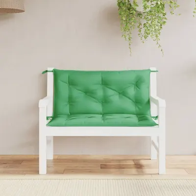 vidaXL Perne bancă de grădină 2buc., verde,100x50x7cm, țesătură oxford