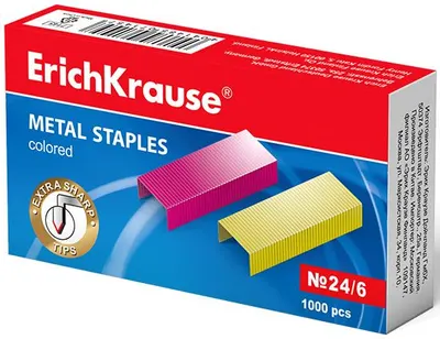 Capse pentru capsare Erich Krause - 24/6, colorat