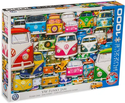 Puzzle Eurographics din 1000 de piese - Funky Colectie de Volkswagen