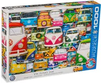 Puzzle Eurographics din 1000 de piese - Funky Colectie de Volkswagen
