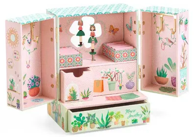 Cutie muzicală de bijuterii Djeco - Grădina Secretă