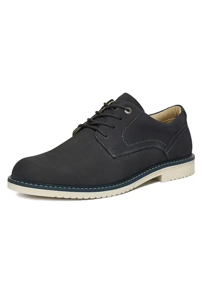 Pantofi barbati bleumarin - piele naturala - design versatil