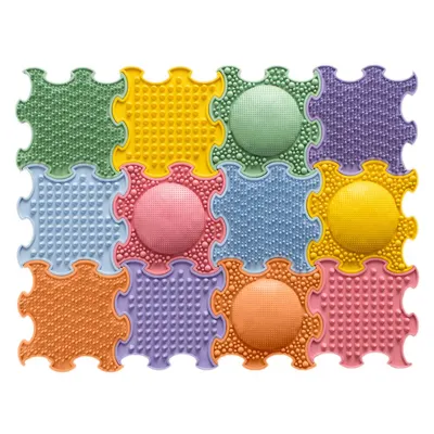 Mini puzzle-uri senzoriale 12 buc. 15x15cm