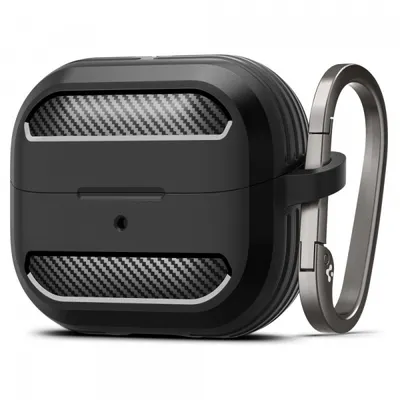Husa Spigen Rugged Armor pentru Samsung Galaxy Buds3 FE / Buds3 Pro / Buds3, Neagra ACS08330