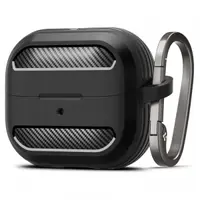 Husa Spigen Rugged Armor pentru Samsung Galaxy Buds3 FE / Buds3 Pro / Buds3, Neagra ACS08330