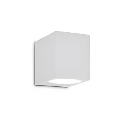 Aplica de exterior Up Mica, 1 bec, dulie G9, L:65 mm, H:80 mm, Alb