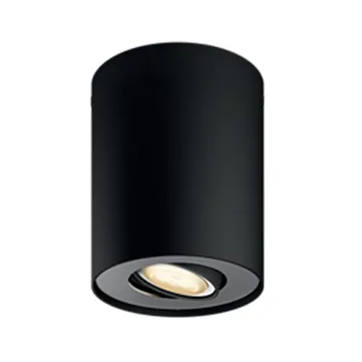 Spot aplicat Philips HUE Pillar Negru LED 350lm GU10 cu variator inclus