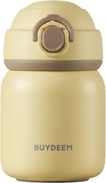 Sticlă termos BUYDEEM - Mellow Yellow, 200 ml