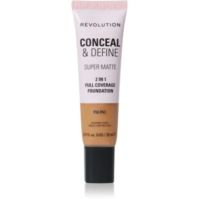 Revolution Conceal & Define machiaj cu efect matifiant culoare F12.7NC 23 ml