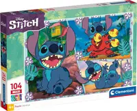 Puzzle pentru copii Clementoni din 104 piese - Stitch (varianta 1)