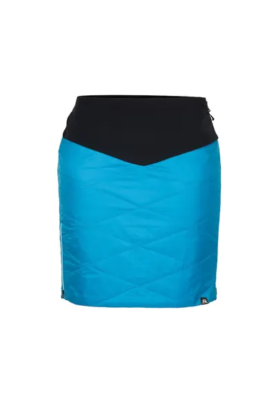 Fusta sport cu fermoar complet femei Belinda - Negru/Albastru deschis