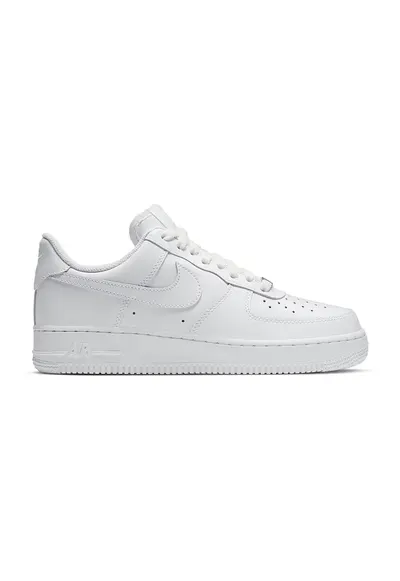 Pantofi sport din piele ecologica Air Force 1 - Alb optic