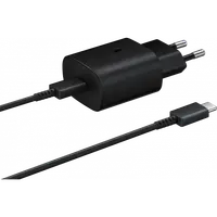 Incarcator Retea cu Cablu USB-C Samsung EP-TA800B + DA705BBE, 25W, 3A, 1 x USB-C, Negru GP-PTU021SOABQ