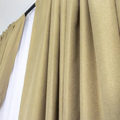 Draperie HoReCa TEXTURATA tip Bob de Orez, 140cm latime x 260cm inaltime, cu TIV LAT, Bej
