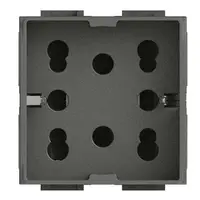 Priza schuko multi standard Negru