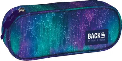 Penar școlar oval BackUp A - Purple Dream, 1 fermoar