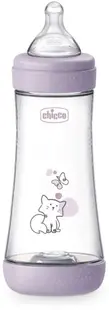 Biberon Chicco Perfect 5 - debit rapid, 300 ml, 6+ luni, roz