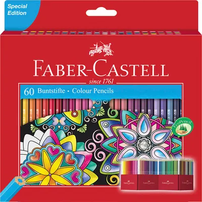 Creioane colorate 60 culori editie speciala Faber Castell