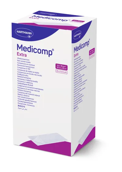 Comprese sterile Medicomp Extra, 10 x 20 cm, Hartmann | 25 bucati