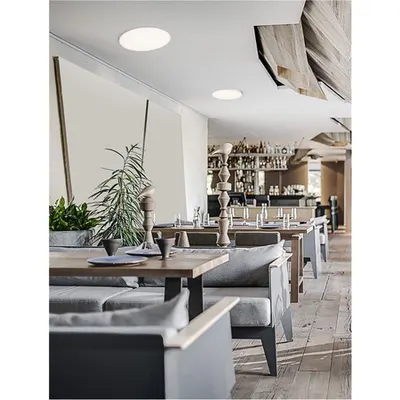 Plafoniera PERFECT Nisipiu Alb Aluminiu & Acrylic Trimless Profile LED 40W 4491Lm IP20 TRIAC Dimabil Driver AC220-240V Beam Angle: 120° CRI>80 3000K Dimabil