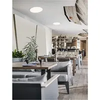 Plafoniera PERFECT Nisipiu Alb Aluminiu & Acrylic Trimless Profile LED 40W 4491Lm IP20 TRIAC Dimabil Driver AC220-240V Beam Angle: 120° CRI>80 3000K Dimabil