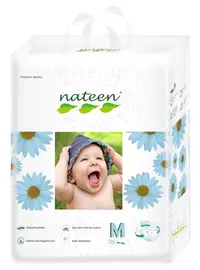 Scutece ecofriendly Nateen Nr.3 4-9 kg 100 buc.