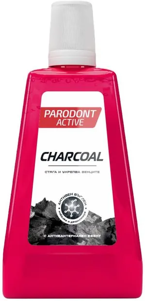 Parodont Active Apă de gură Charcoal, 300 ml