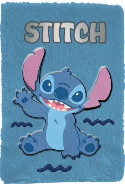 Jurnal de pluș Paso Stitch - A4, albastru