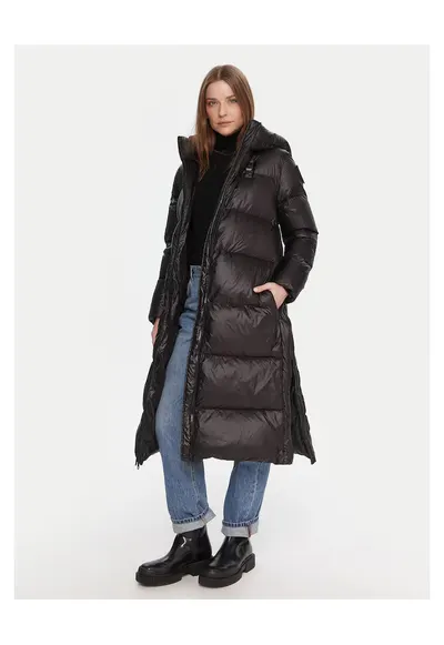 Geaca de puf pentru femei - plastic - negru - M INTL