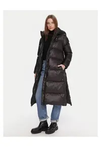 Geaca de puf pentru femei - plastic - negru - M INTL -