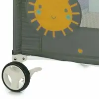 Patut pliabil Jane One Level Mist cu roti, arcada cu jucarii, geanta de transport, un nivel, conform standardelor europene