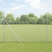 vidaXL Fixare pentru gard hexagonal 50 x 1,6 m Oțel Galvanizat Plasă