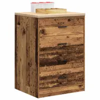 Gossi dulap depozitare garaj lemn vechi 60x51x85 cm lemn masiv de pin