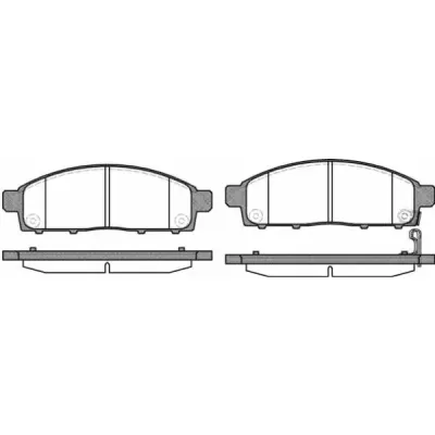Set placute frana, frana disc REMSA 1242.01