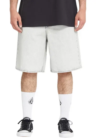 Blugi scurti din bumbac relaxed fit