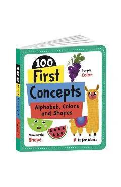 100 First Concepts: Alphabet, Shapes and Colors: Board Book of First 100 Important Concepts for Preschool Kids, Toddlers [Penguin Early Learning Serie