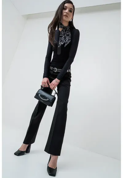 Bluza slim fit - Negru