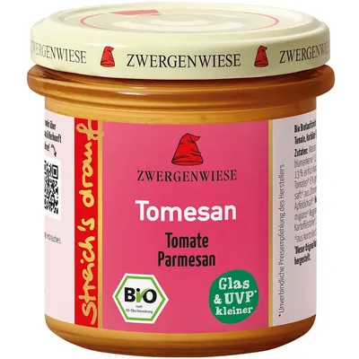 Crema Tartinabila Vegetala Tomesan cu Tomate si Parmezan fara Gluten Ecologica/Bio 135g