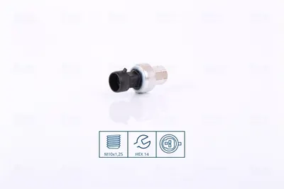 Comutator presiune aer conditionat potrivit RVI MASCOTT; DACIA DUSTER, DUSTER SUV, LOGAN, LOGAN EXPRESS, LOGAN MCV, SANDERO; NISSAN INTERSTAR, KUBISTAR, NV250, NV400, PRIMASTAR 1.0-Electric 08.95