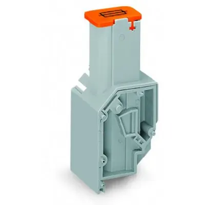 Transformer fuse terminal block; for fuse 6.35 x 25 mm; CAGE CLAMP® connection for conductors; 22.5 mm wide; 4,00 mm²; gray