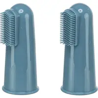 Set 2 periute de dinti tip degetar din siIlicon Trixie 6 cm