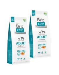 BRIT Care Grain-free Adult Salmon &amp; Potato 2 x 12 kg hrană câini adulți, cu somon